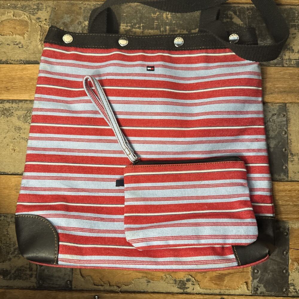 Tommy Hilfiger Striped Usa Color Tote Bag
